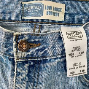 Vintage Low Rise Cropped Levi Jeans